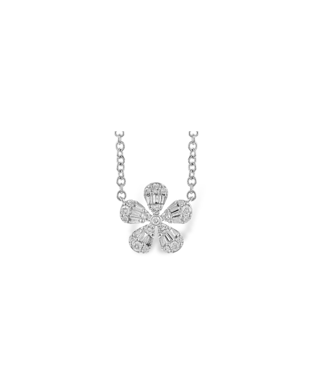 Diamond Flower Necklace