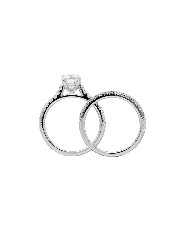 Rego Diamond 14K WG Oval Wedding Set