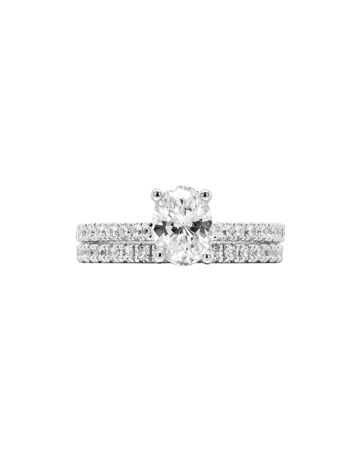 Rego Diamond 14K WG Oval Wedding Set