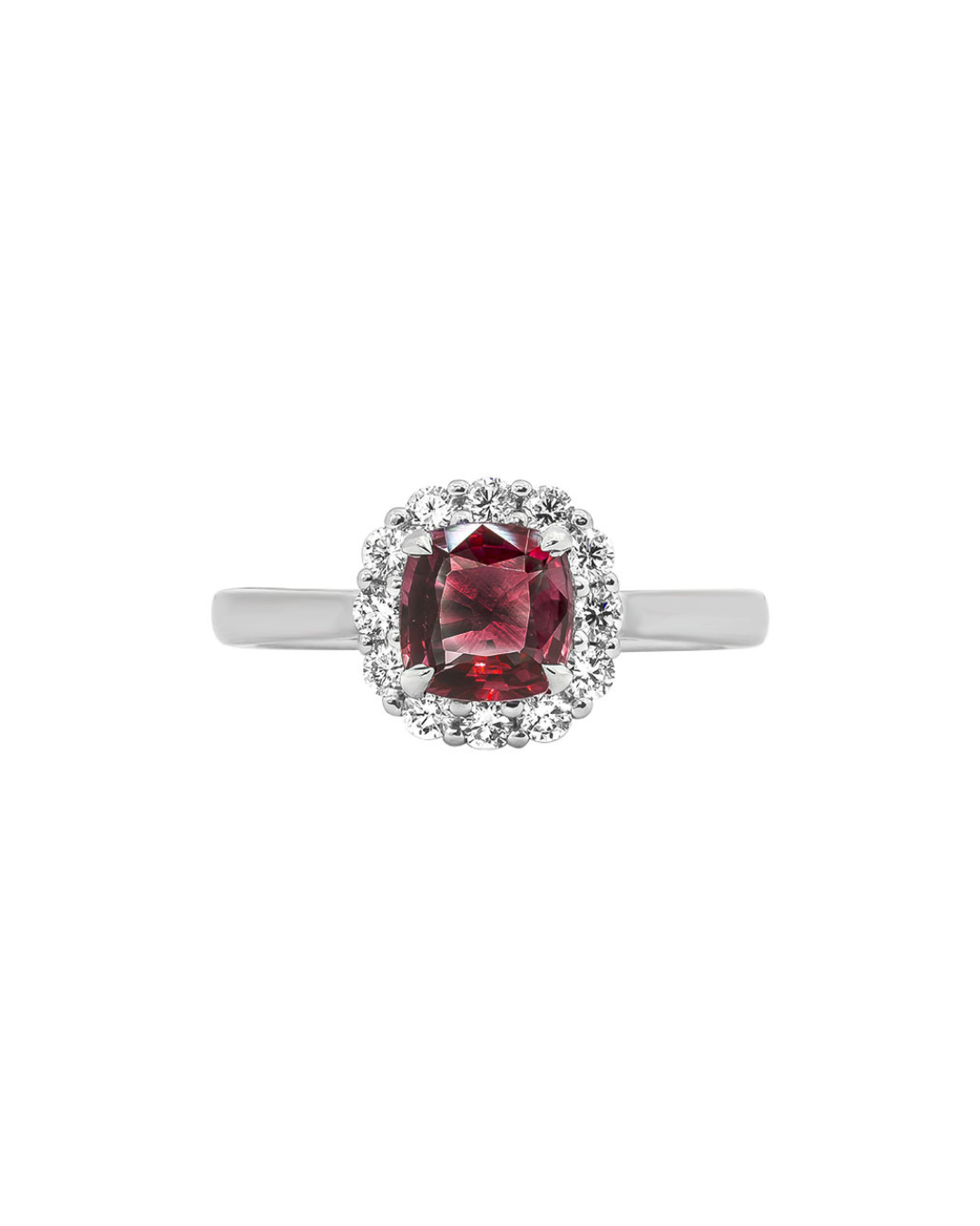Rego Round Ruby and Diamond Ring