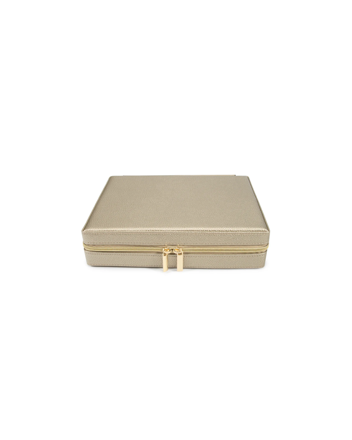 Brouk Leah Large Travel Jewelry Case, Gold