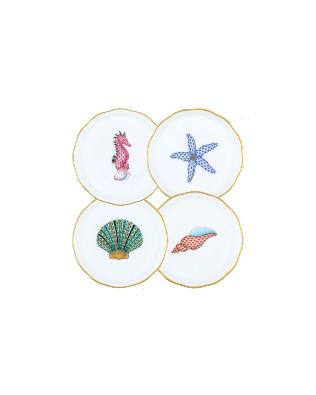 Herend Coaster, Boxed Set of 4
