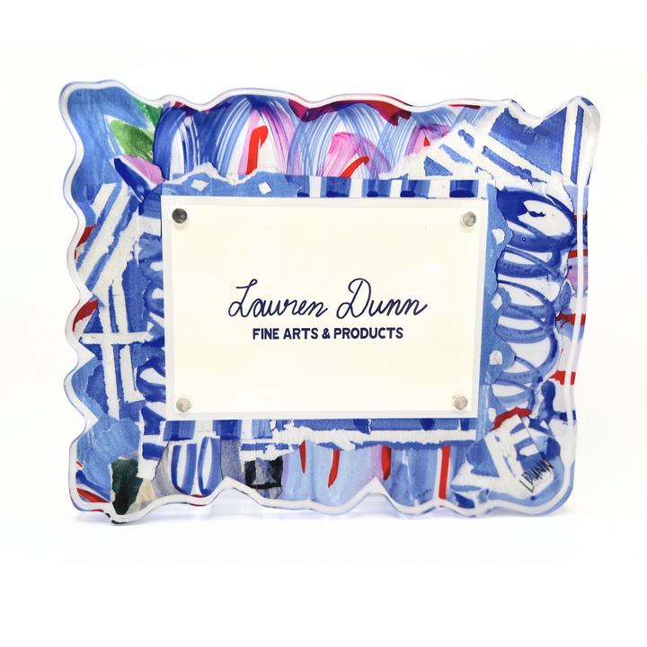 Lauren Dunn Blue Whimsy Acrylic Frame