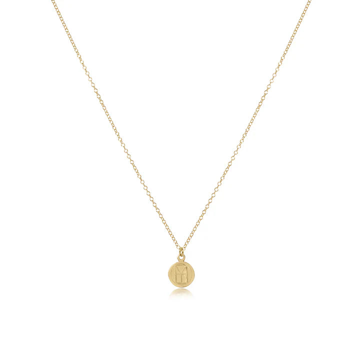 enewton 16" Necklace Gold - be you. Small Gold Disc