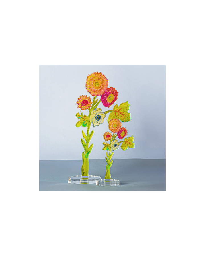 Large Acrylic Single Strawflower