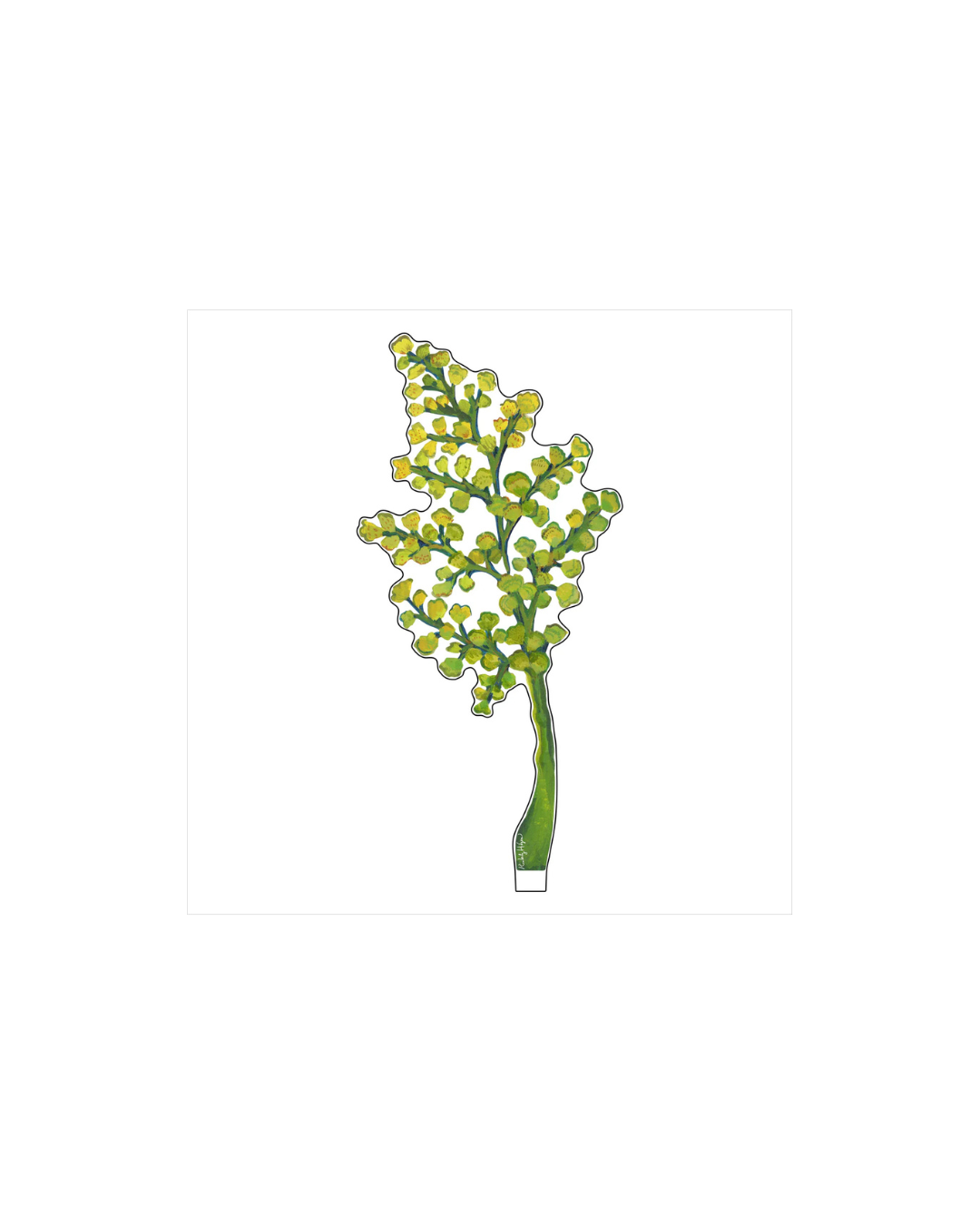 Acrylic Small Single Maidenhair Fern