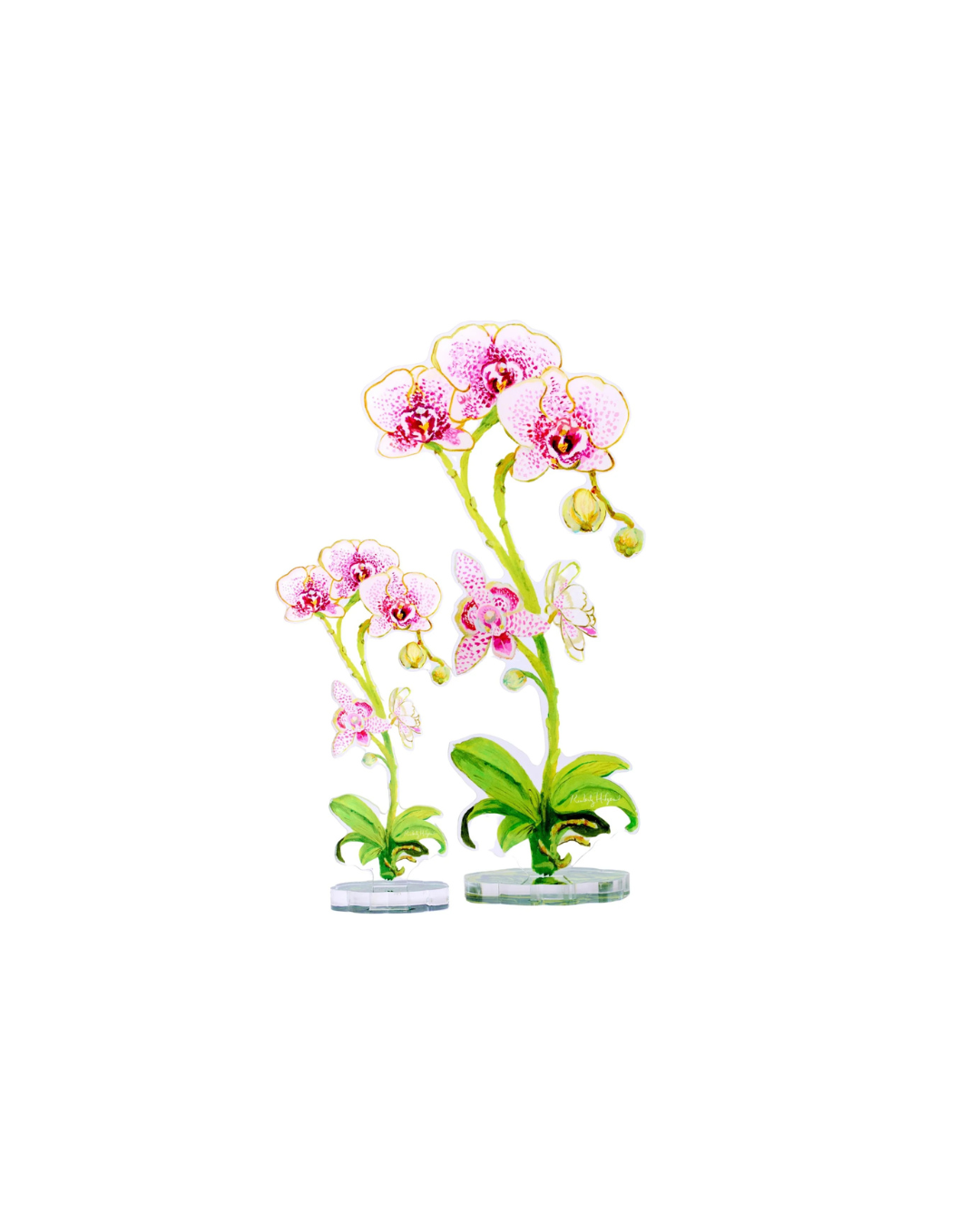 Moon Orchid Acrylic Single Flower