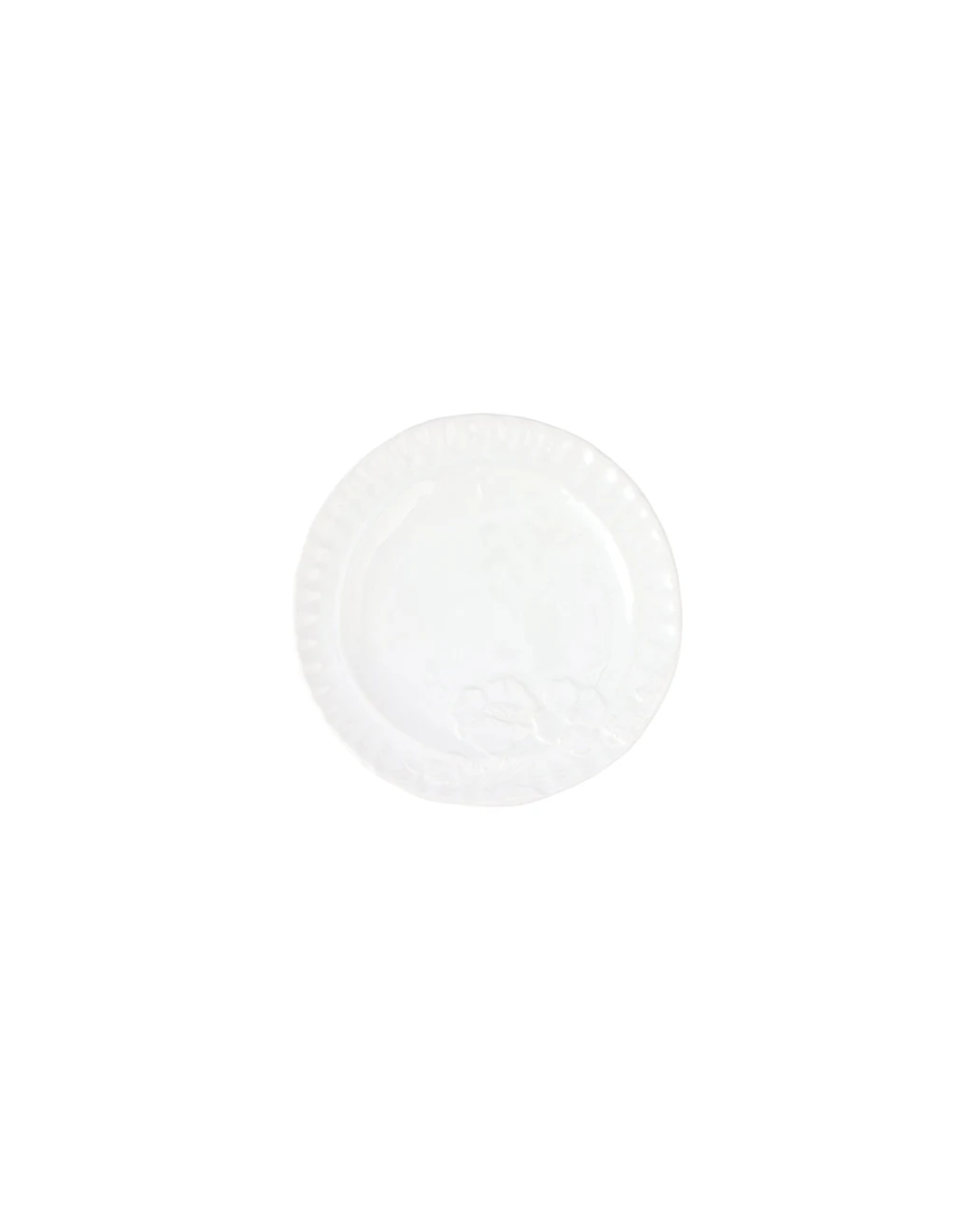 Pietra Fiori White Salad Plate