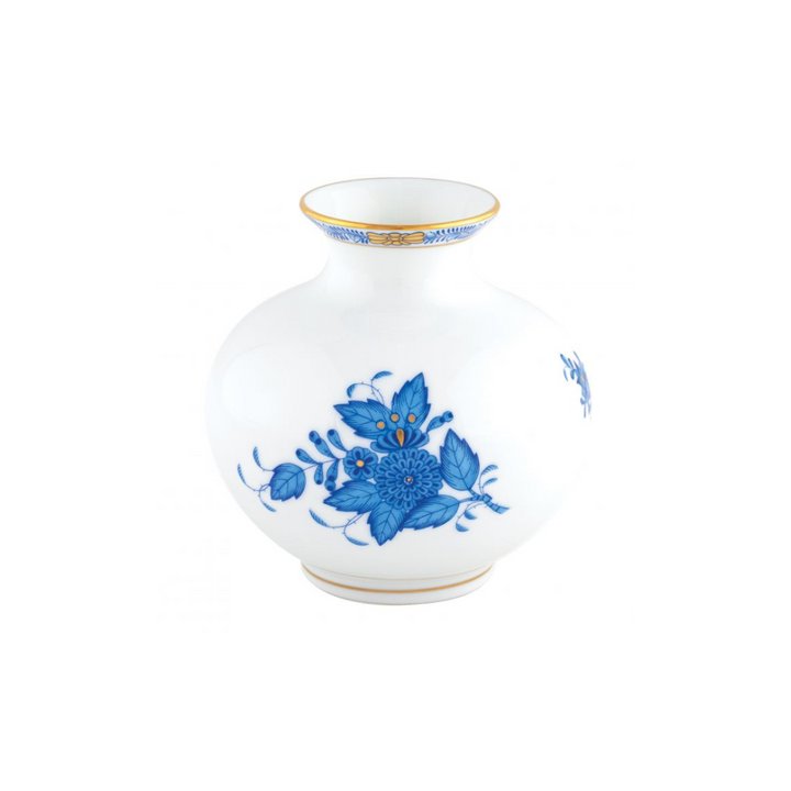 Herend Round Vase, Blue