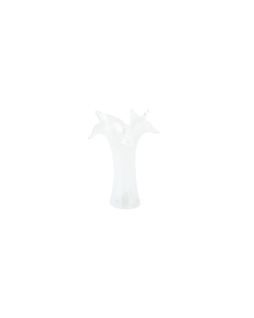 Onda Glass Twisted Flower Vase