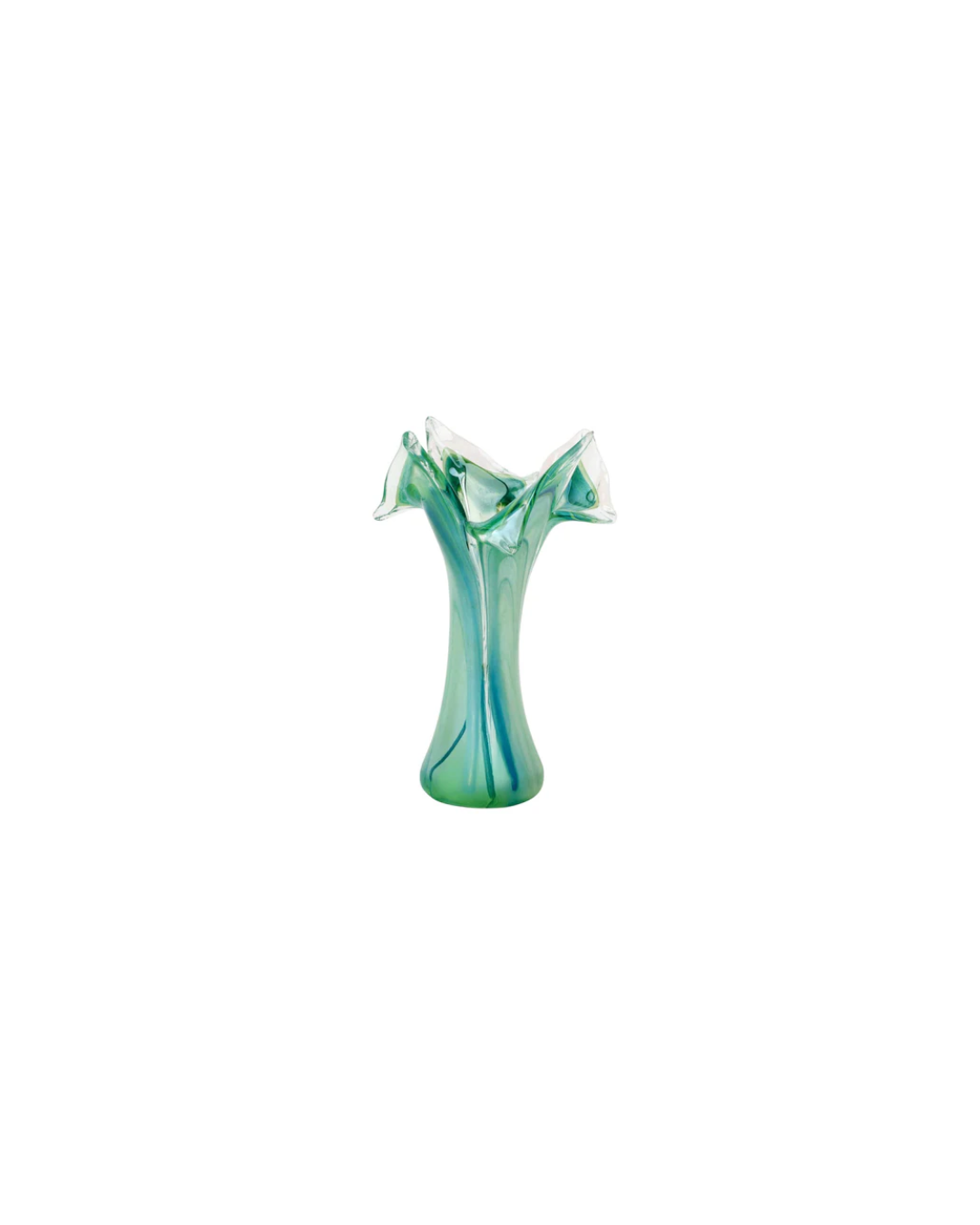 Onda Glass Twisted Flower Vase