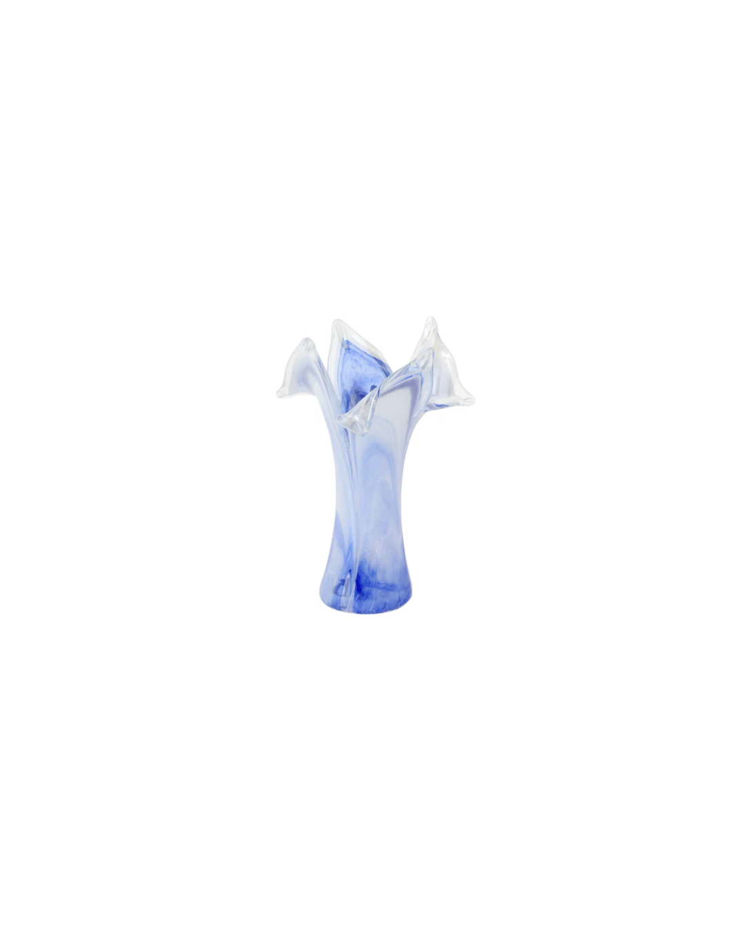 Onda Glass Twisted Flower Vase