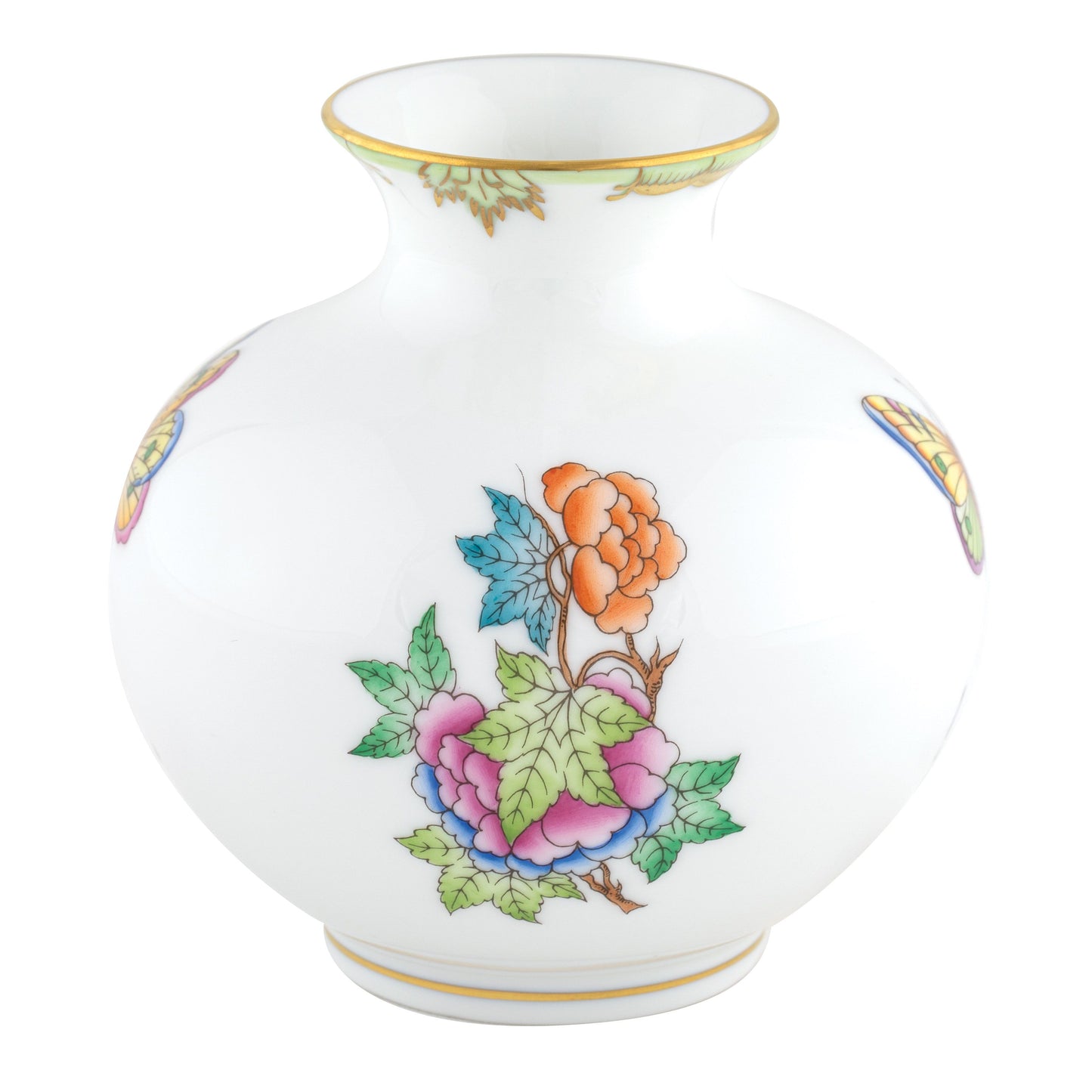 Herend Round Vase, Queen Victoria