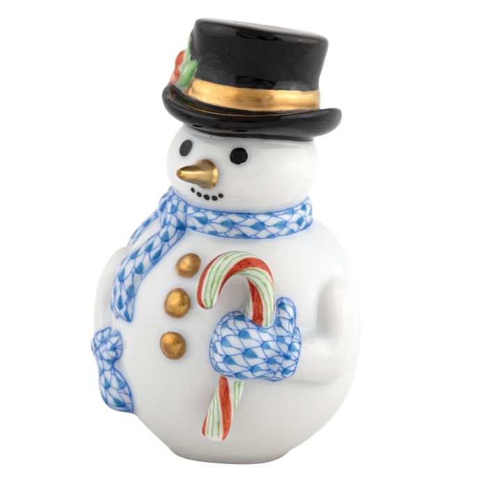 Herend Candy Cane Snowman