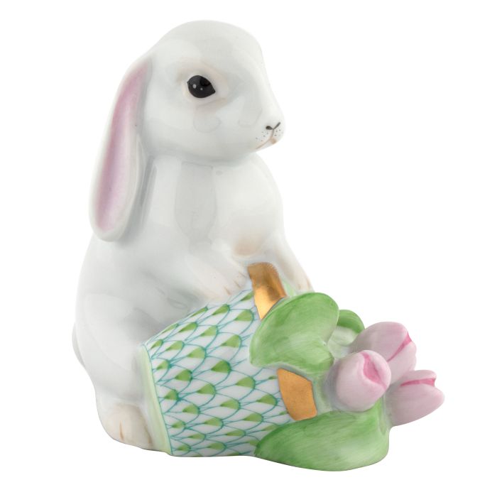 Herend Flowerpot Bunny