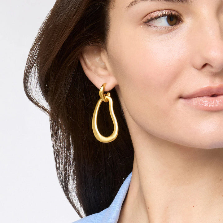 Julie Vos Wave Doorknocker Earrings