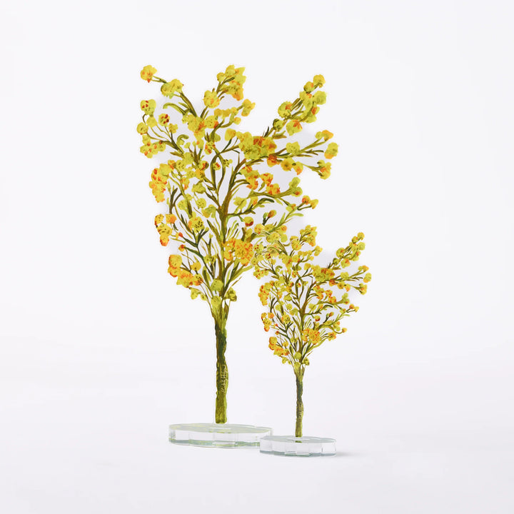 Yellow Branch Acrylic Single Flower