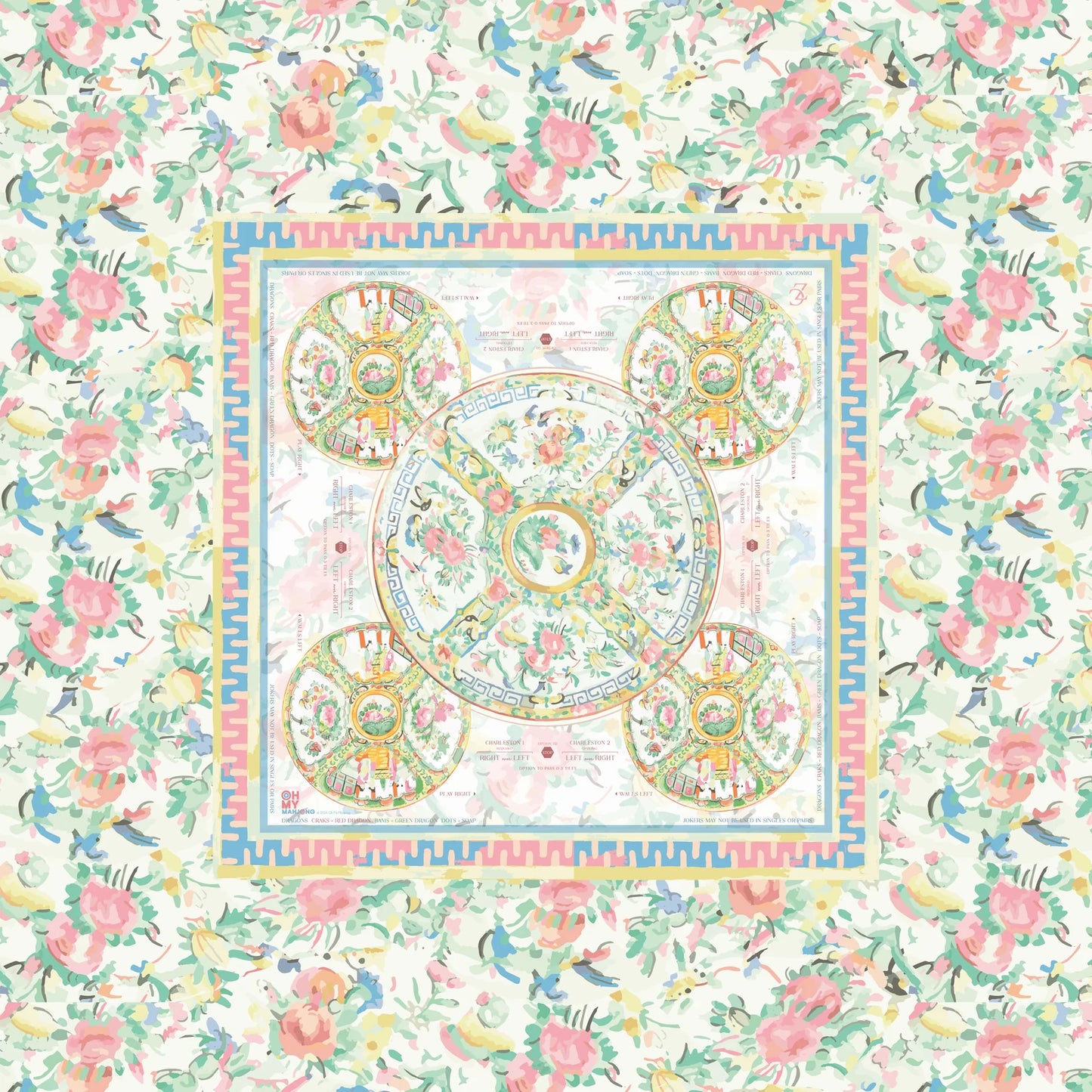 Oh My Mahjong Aristocrat Mahjong Tablecloth
