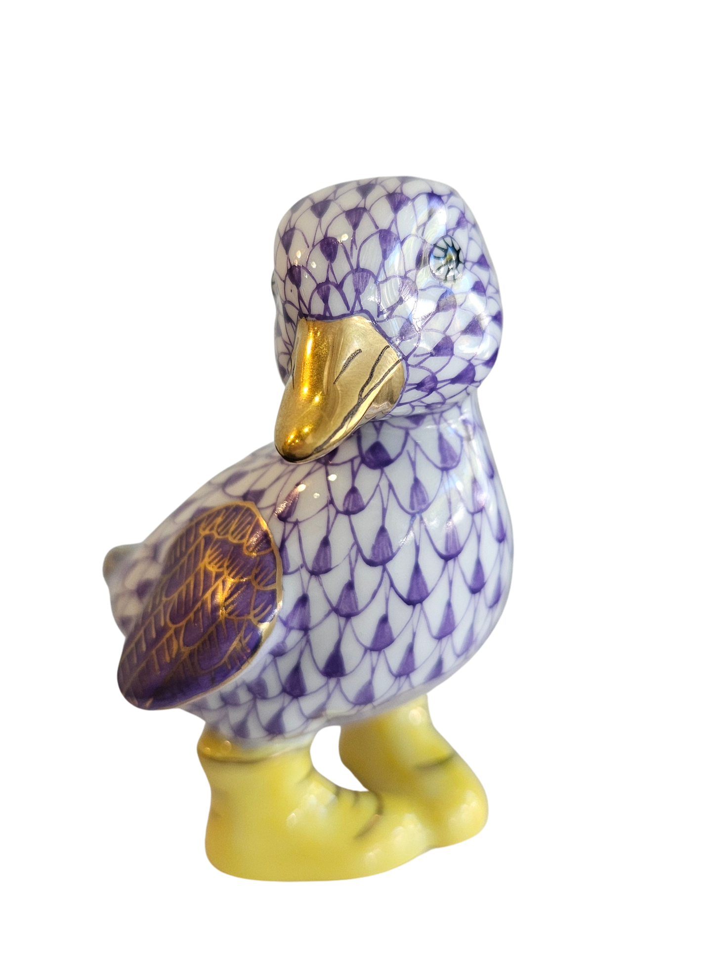 Herend Duckling in Boots, Lavender