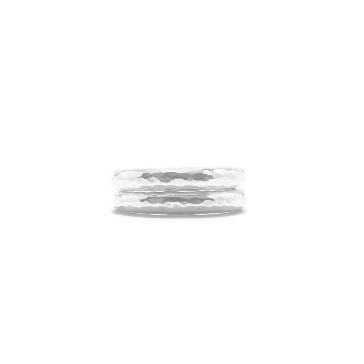 Capucine de Wulf Berry Cleopatra Slice Stacking Ring Set, Silver