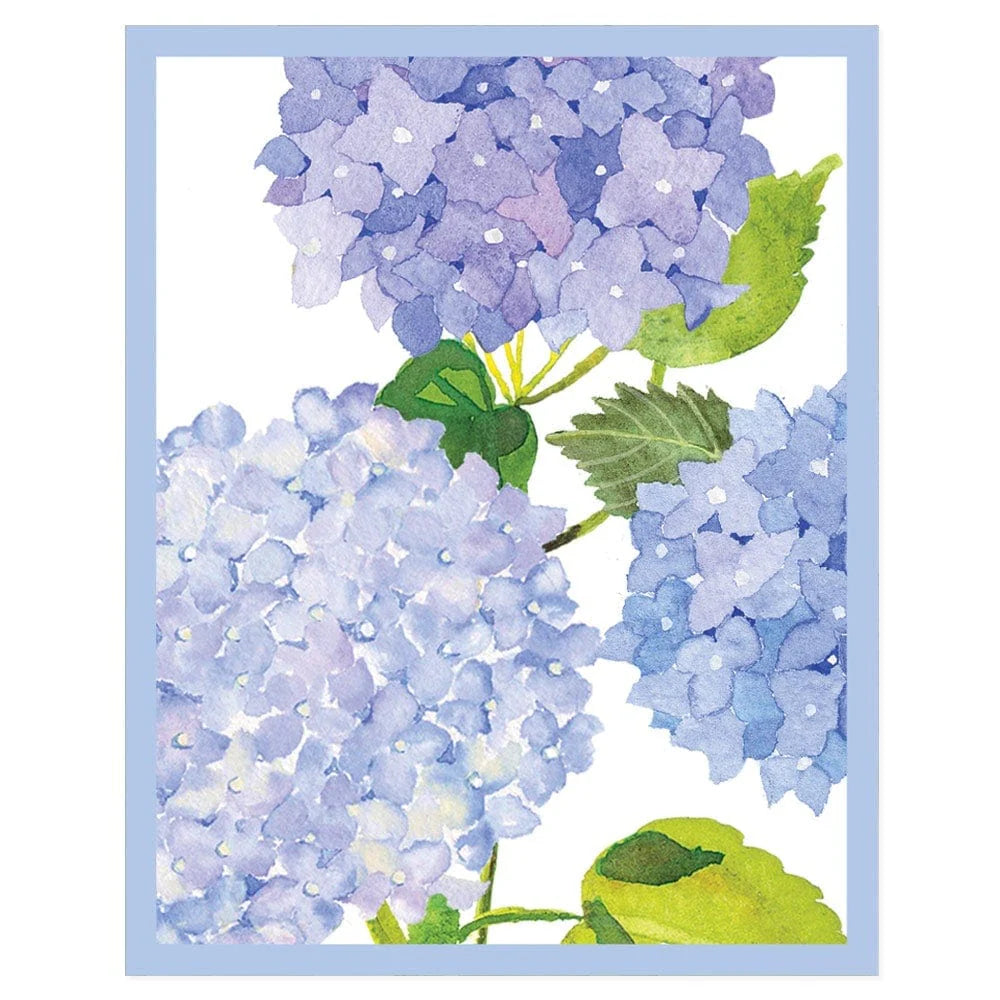 Caspari Hydrangeas and Porcelain Bridge Tally Sheets