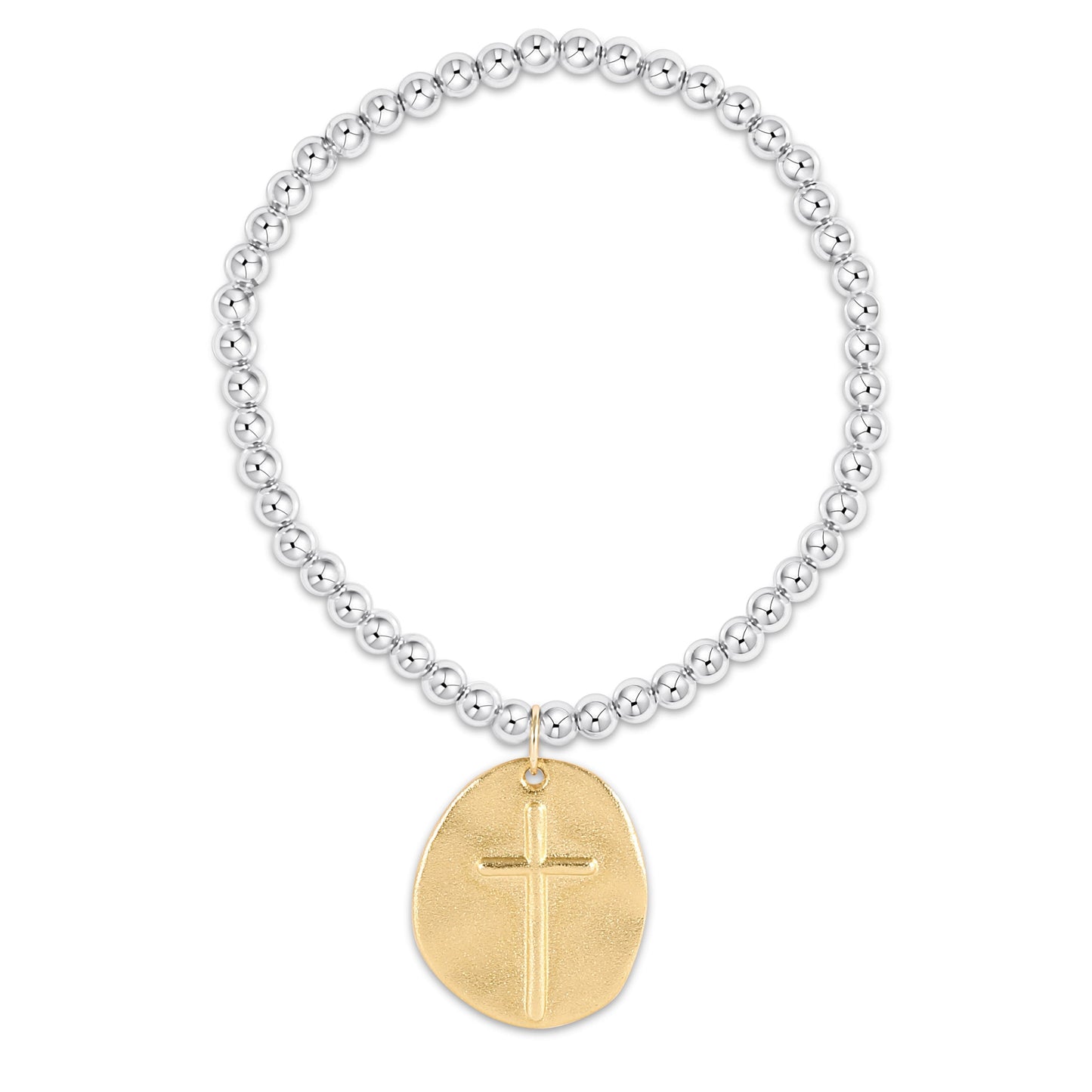 Enewton Classic Mixed Metal 4mm Bracelet - Inspire Gold Disc