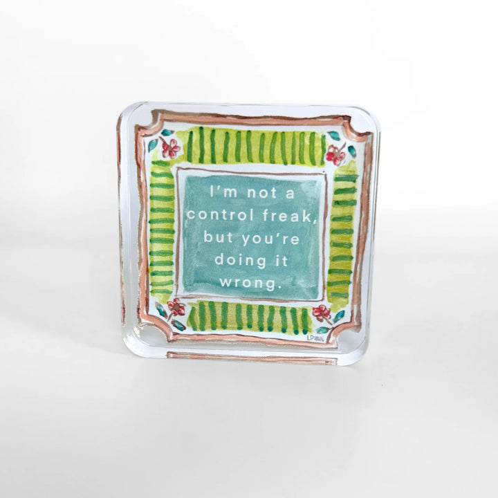 Control Freak Acrylic Block