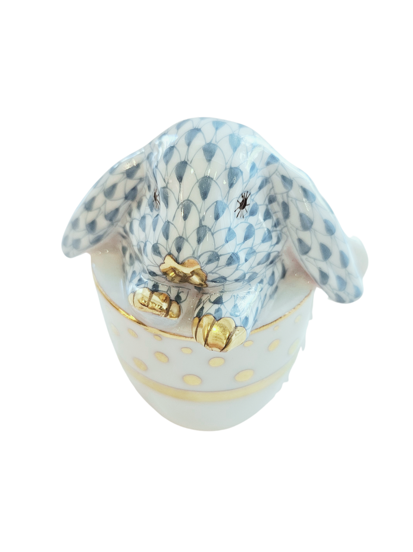 Herend Tea Cup Bunny, Turquoise