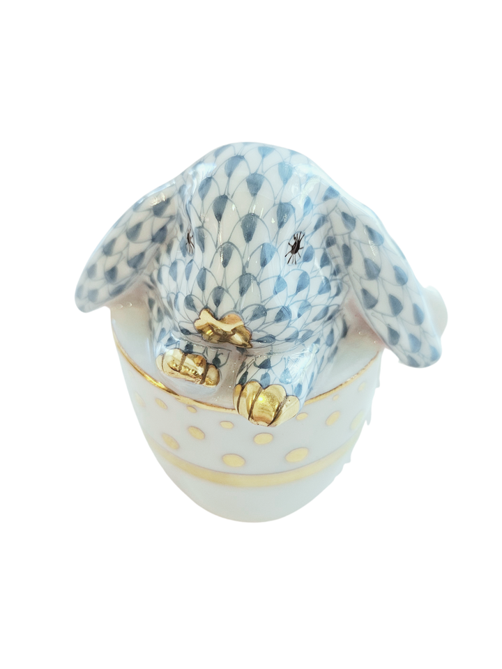 Herend Tea Cup Bunny, Turquoise