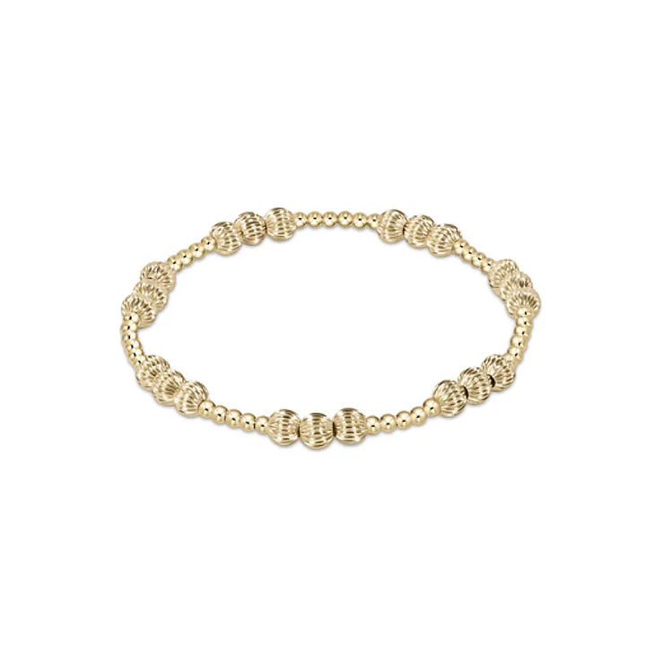 enewton dignity joy pattern 5mm bead bracelet - gold