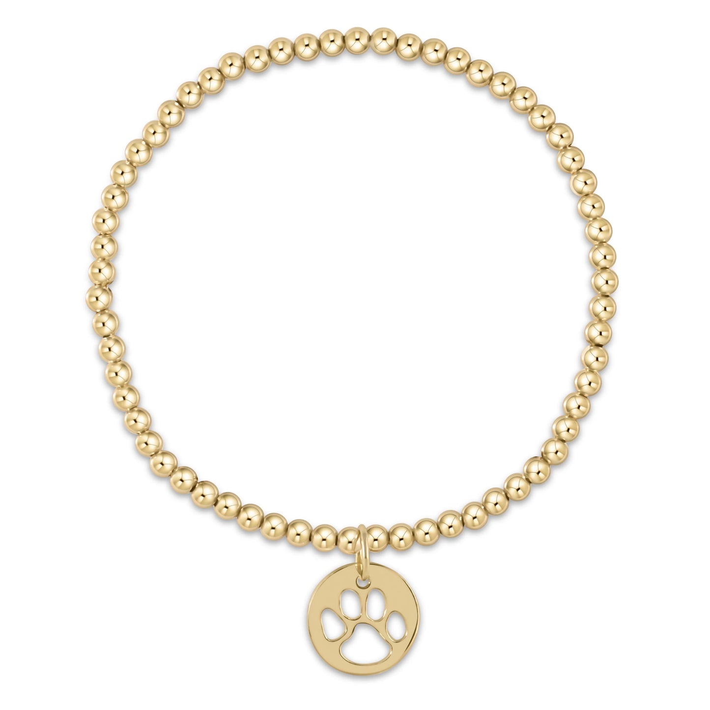 enewton Egirl Classic Gold 3mm Paw Print Gold Disc