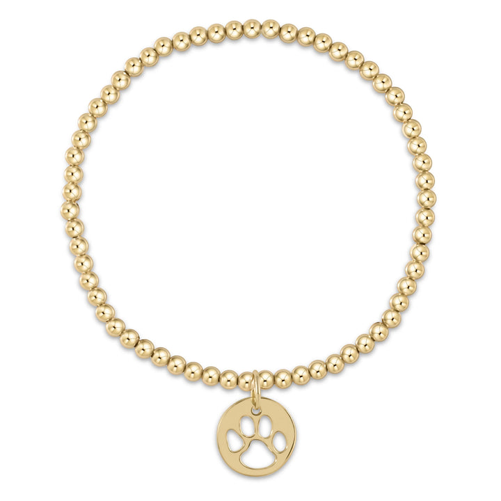 enewton Egirl Classic Gold 3mm Paw Print Gold Disc