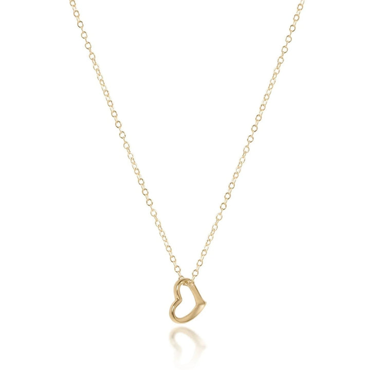 enewton egirl 14" Necklace Gold - Love Small Gold Charm