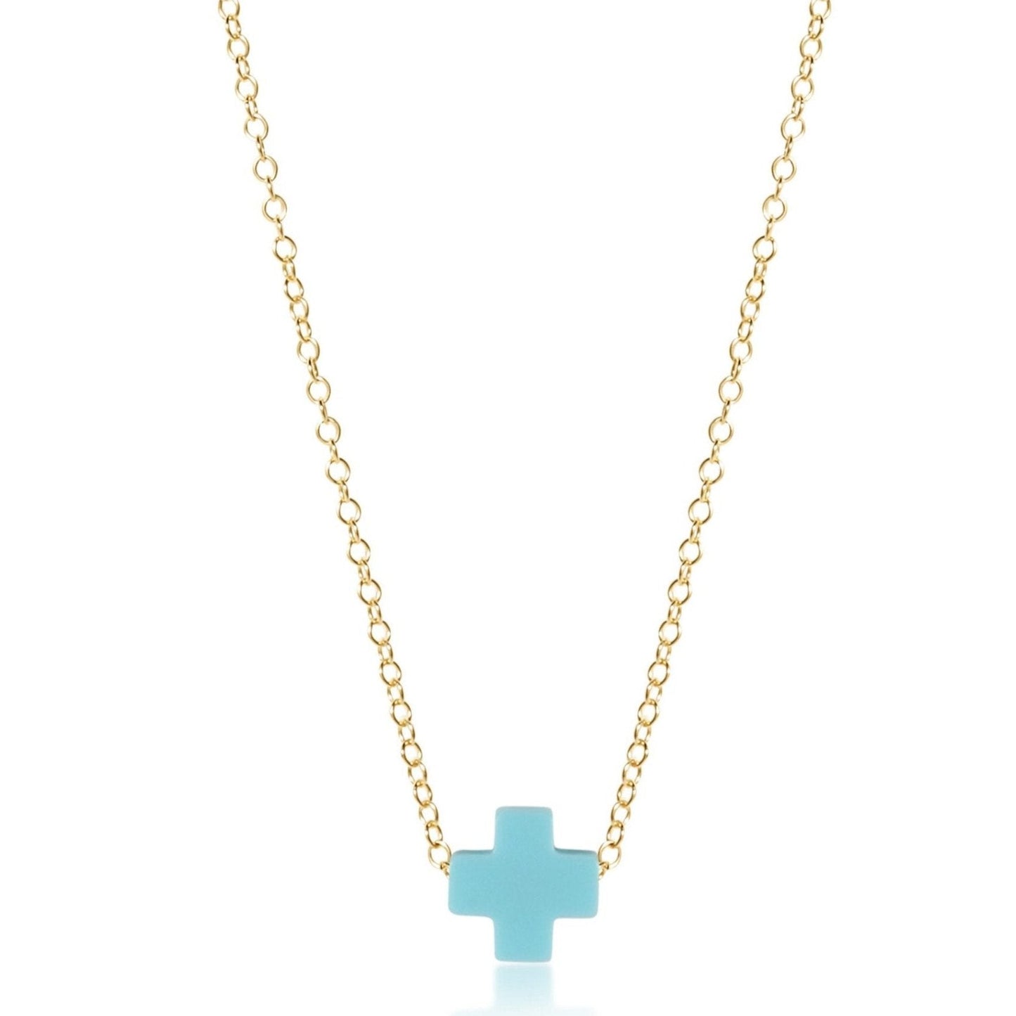Enewton egirl 14" Necklace Gold - Signature Cross