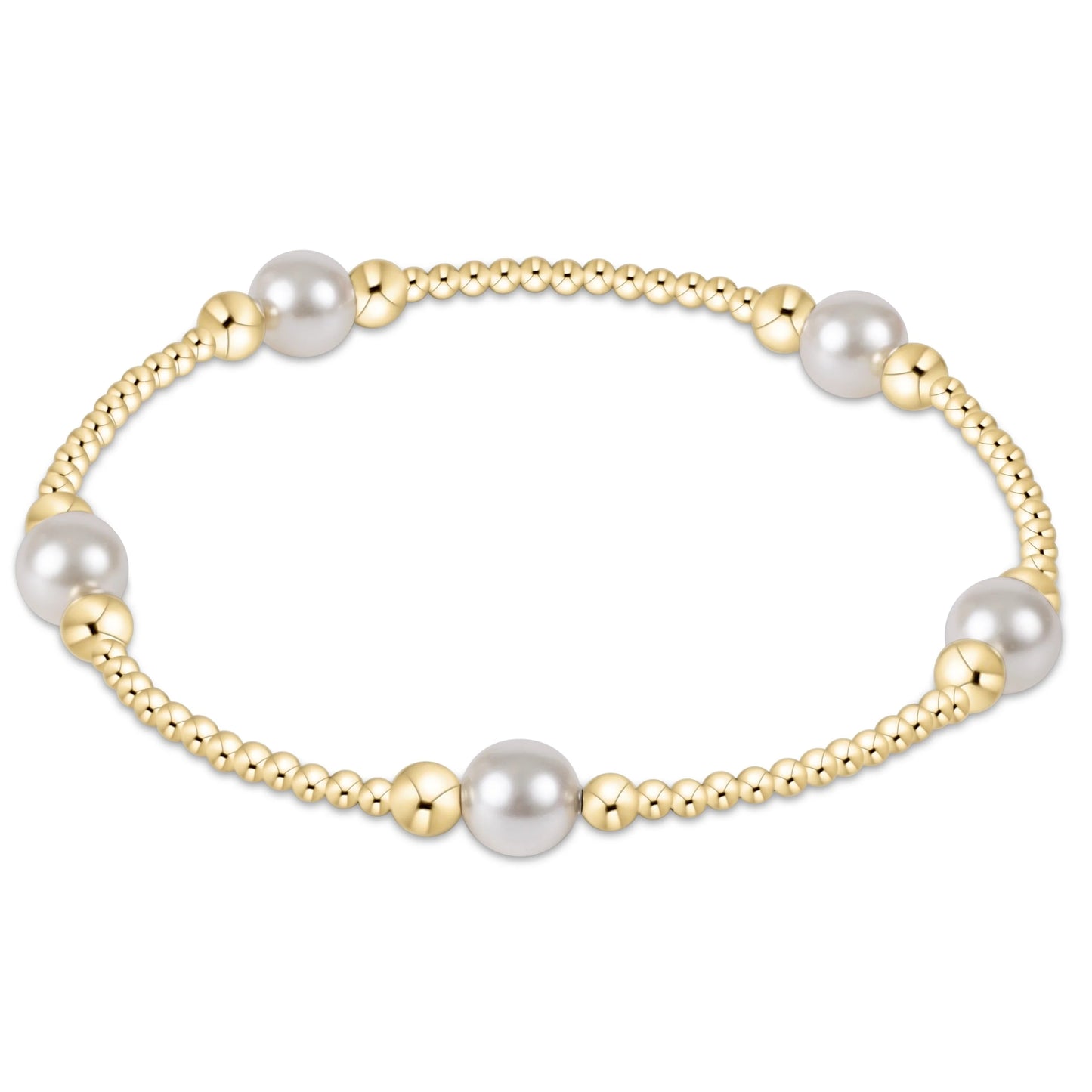 Enewton Purpose Pearl 6mm Gold Bracelet