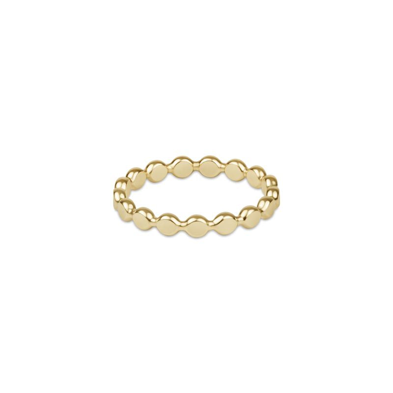 Enewton Classic Gold 2.5mm Beaded Disc Ring