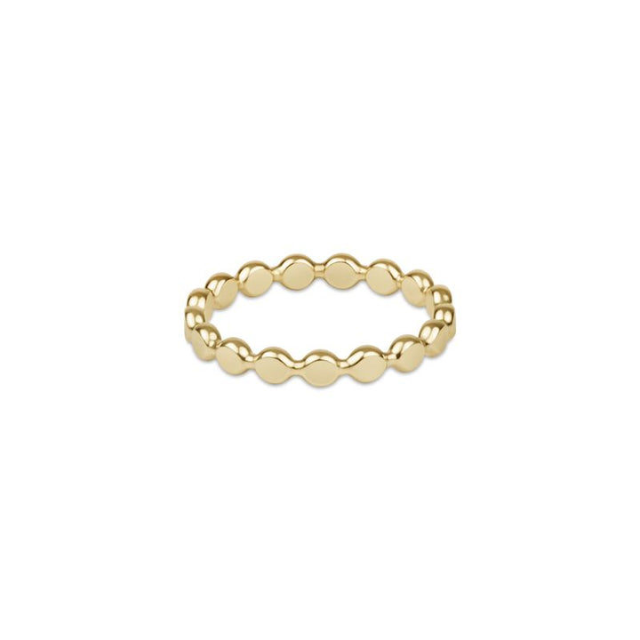 Enewton Classic Gold 2.5mm Beaded Disc Ring