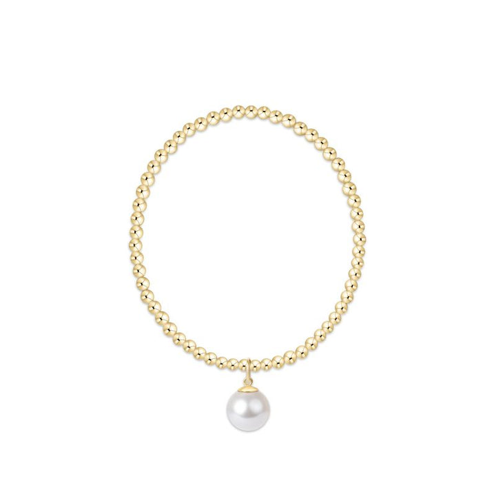 Enewton Classic Gold 3mm Bracelet - Classic Pearl 10mm Charm