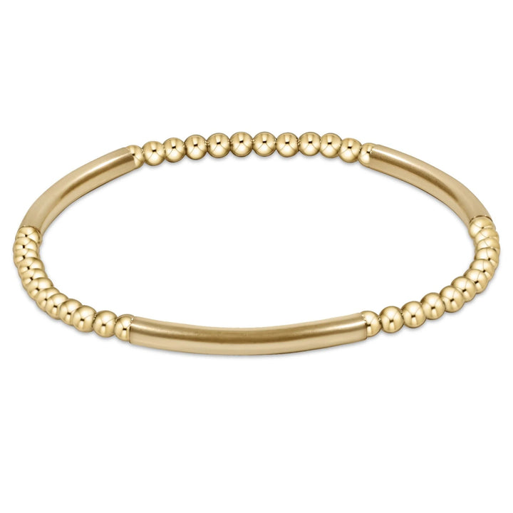 Enewton Bliss Bar Pattern Gold 3mm Bracelet