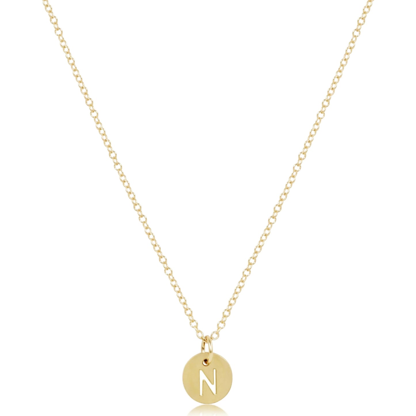 Enewton 16" Necklace Gold - Respect Small Gold Disc