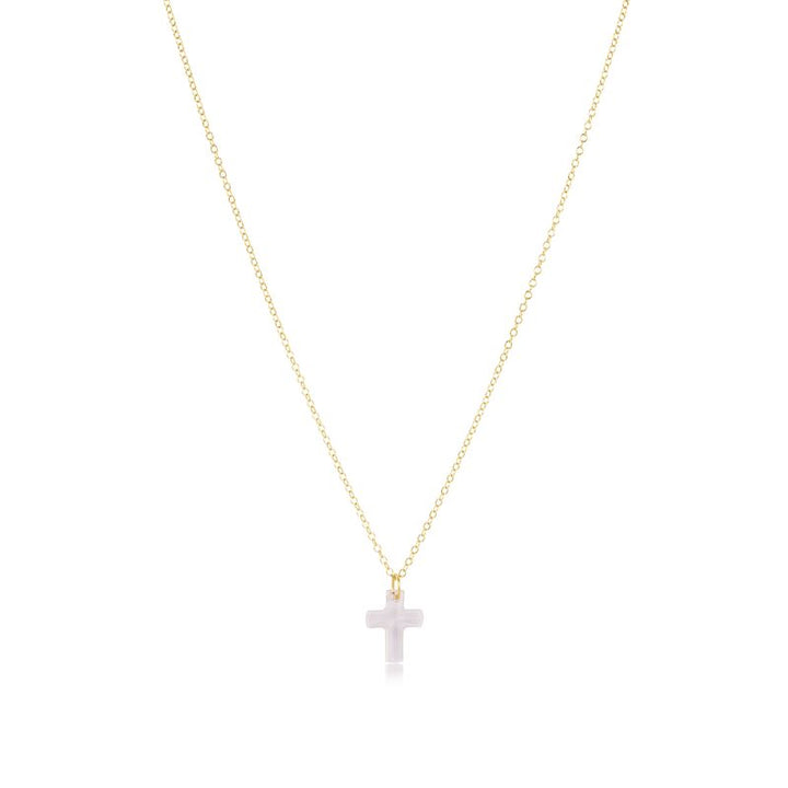 Enewton 16" Necklace Gold - Blessed Crystal Charm