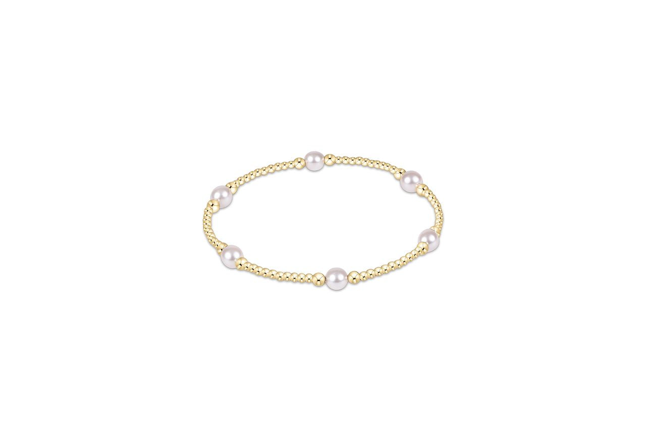 Enewton Purpose Pearl 5mm Gold Bracelet