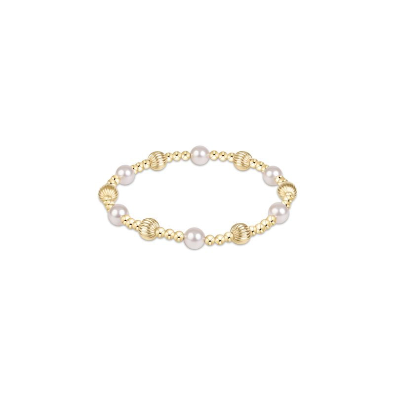 Enewton Dignity Sincerity Gold 6mm Bracelet - Pearl