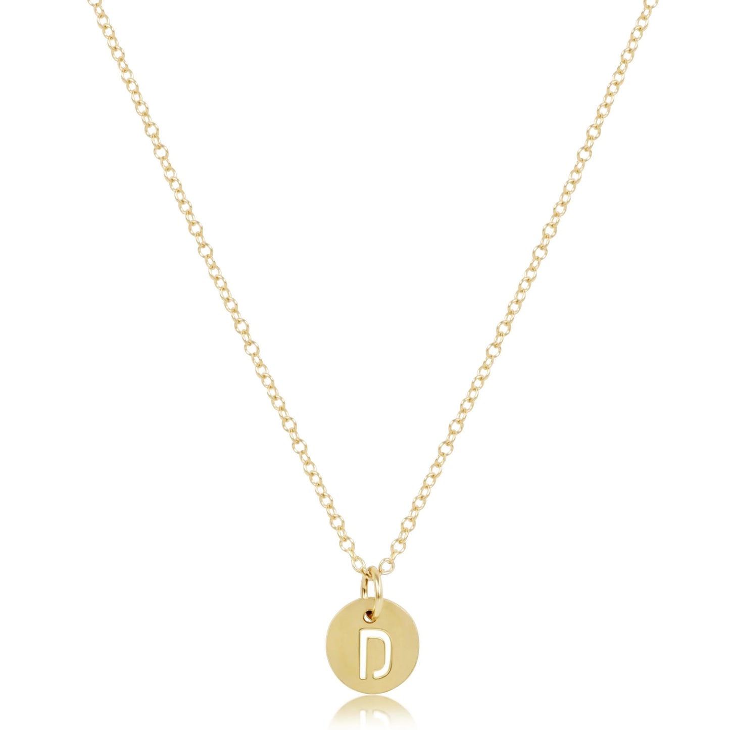 Enewton 16" Necklace Gold - Respect Small Gold Disc