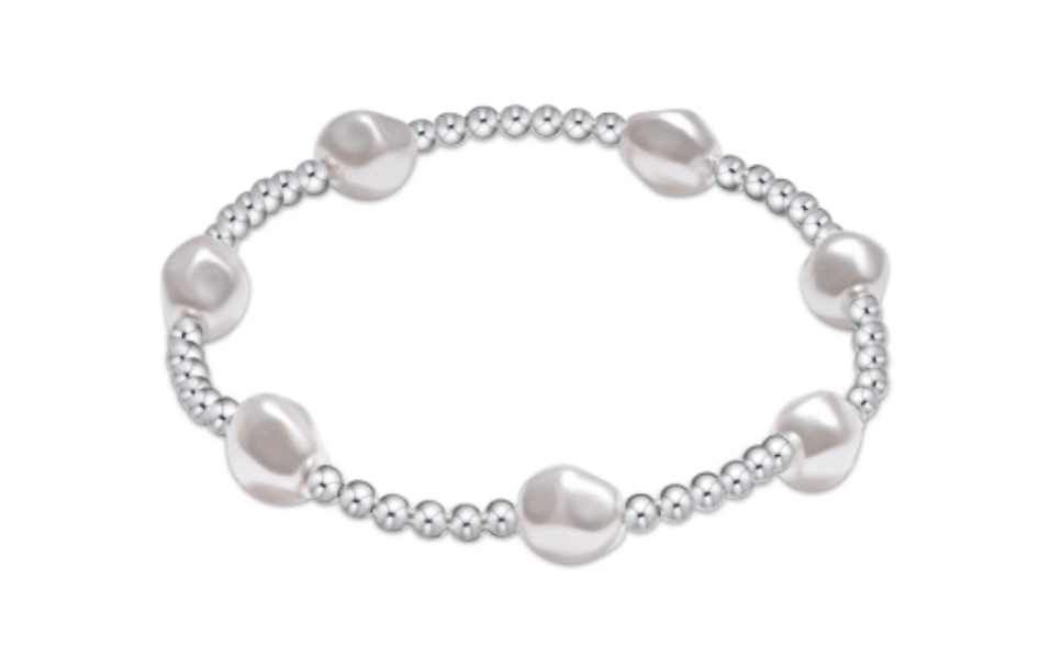 enewton Admire Sterling 3mm Bead Bracelet - Pearl