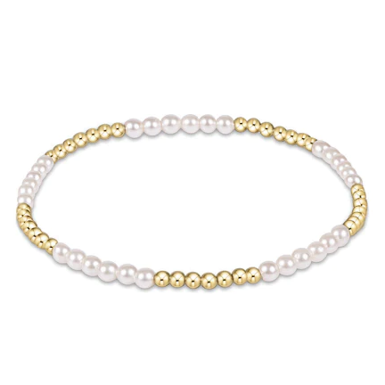 enewton Classic Blissful Pattern 2.5mm Bead Bracelet - 3mm Pearl