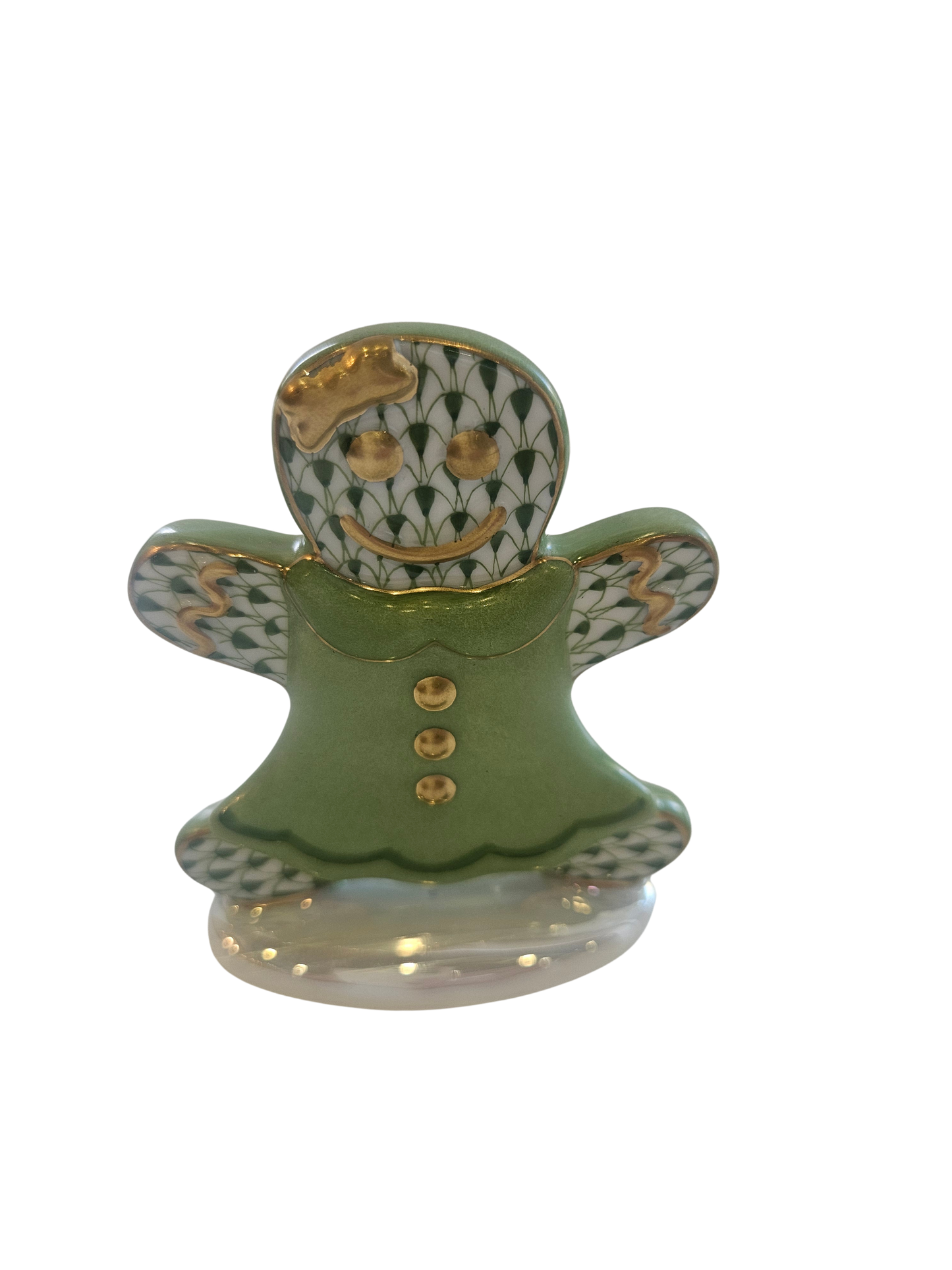 Herend Gingerbread Girl, Forest Green