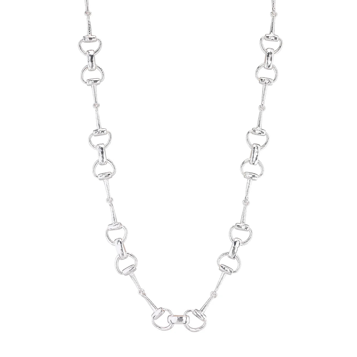 Capucine de Wulf Equestrian Snaffle Bit Chain Necklace, Silver