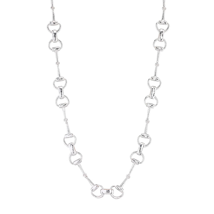Capucine de Wulf Equestrian Snaffle Bit Chain Necklace, Silver