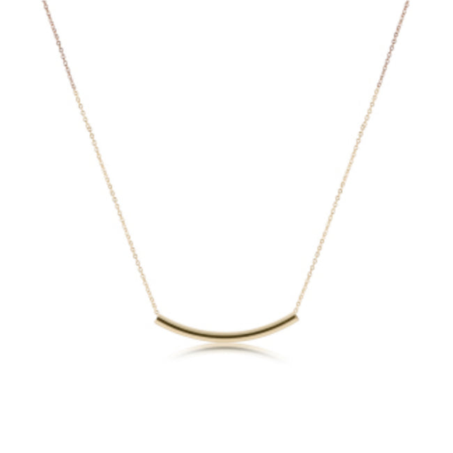 enewton 16" Necklace Gold - Bliss Bar Smooth
